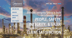 Desktop Screenshot of elementintegrity.com